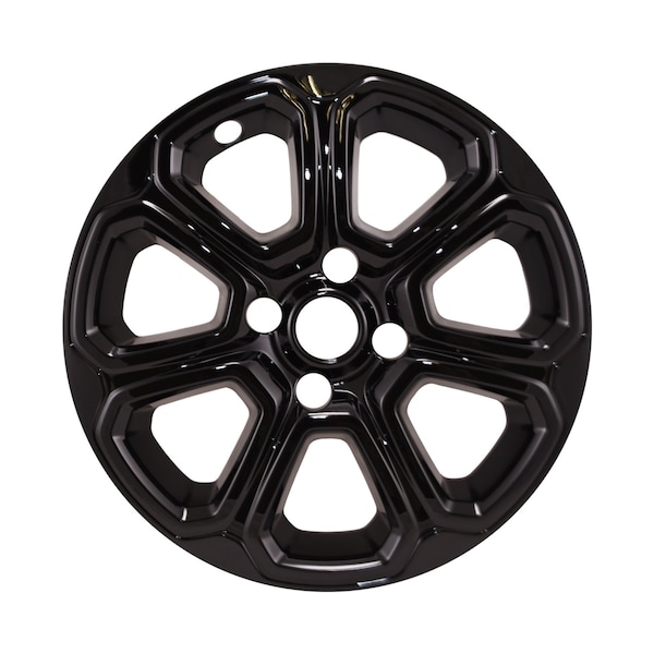 Coast2Coast 16", 7 Spoke, Painted, Gloss Black, Automotive Grade ABS, Set Of 4, Fits Over And Into OEM Wheel IWCIMP456BLK - main
